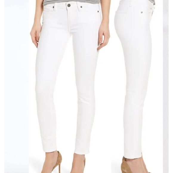 Paige Skyline Ankle Peg Off White Jeans Size 27 - Picture 1 of 6